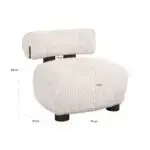 Richmond - Fauteuil Arabella lovely cream (Be Lovely 11 Cream)