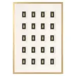 Richmond - Wall art Bear block 3D (Black/gold)