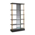 - Wandkast Rigley met spiegel (Charcoal)