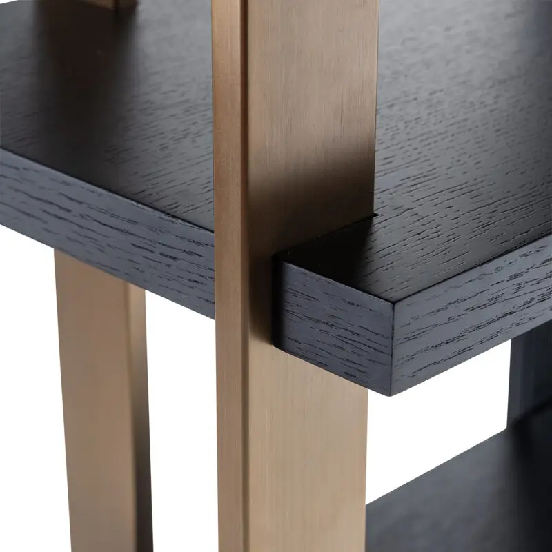 - Wandkast Rigley met spiegel (Charcoal)