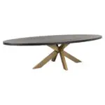- Eettafel Watson black 235 incl. spinpoot goud (Black)