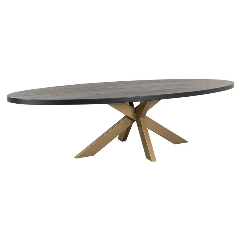 - Eettafel Watson black 235 incl. spinpoot goud (Black)