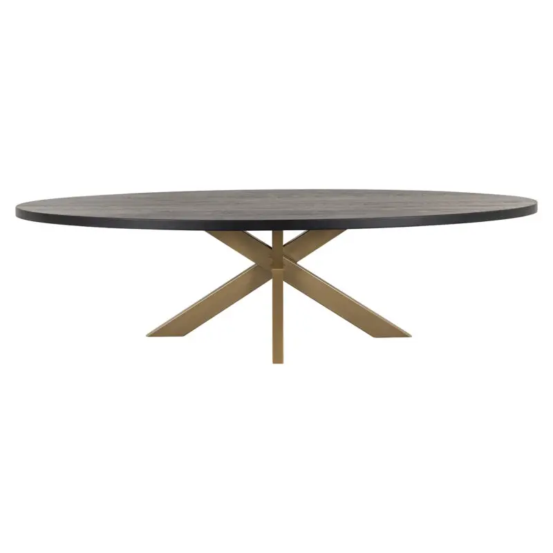 - Eettafel Watson black 235 incl. spinpoot goud (Black)