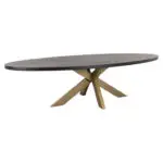 - Eettafel Watson black 300 incl. spinpoot goud (Black)