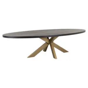 - Eettafel Watson black 300 incl. spinpoot goud (Black)