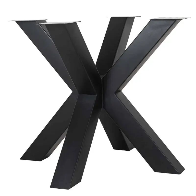 - Eettafel poot X-leg Bodhi zwart