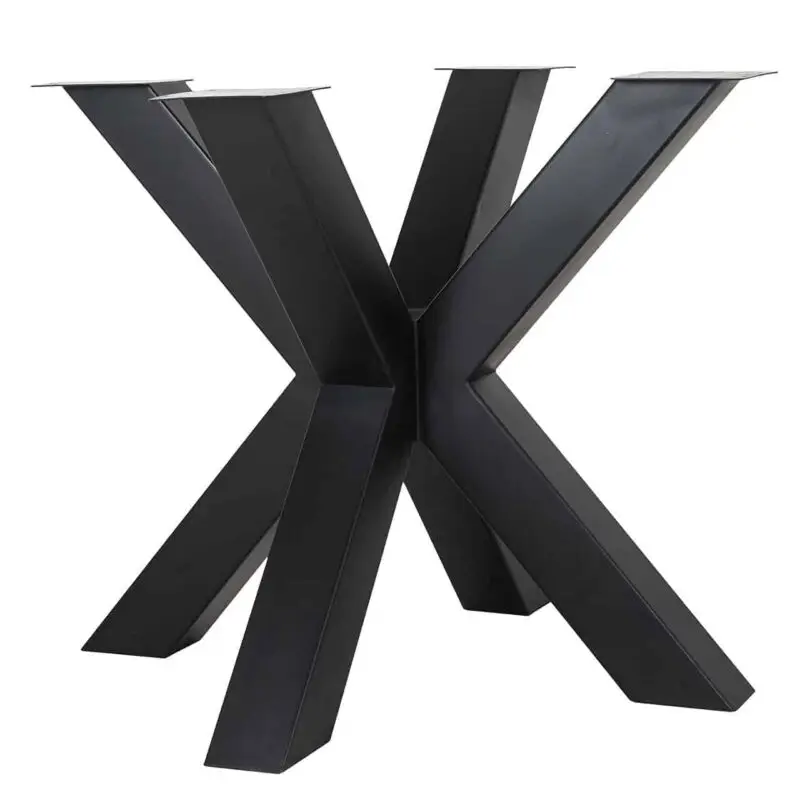 - Eettafel poot X-leg Bodhi zwart