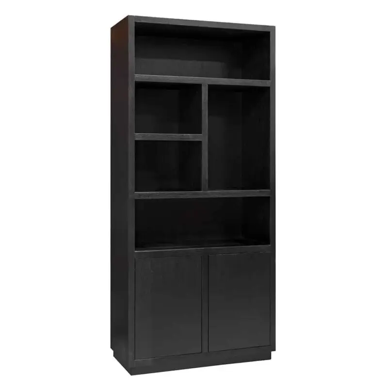 - Boekenkast Oakura 2-deuren (Black)