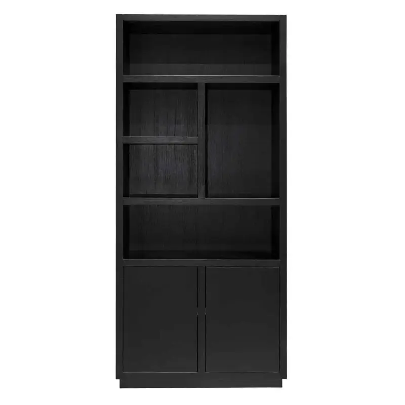 - Boekenkast Oakura 2-deuren (Black)