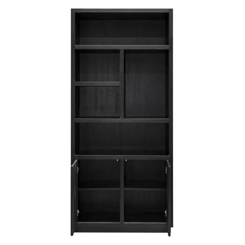 - Boekenkast Oakura 2-deuren (Black)