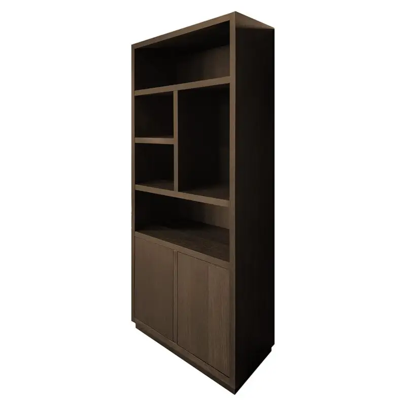 - Boekenkast Oakura 2-deuren (Brown)
