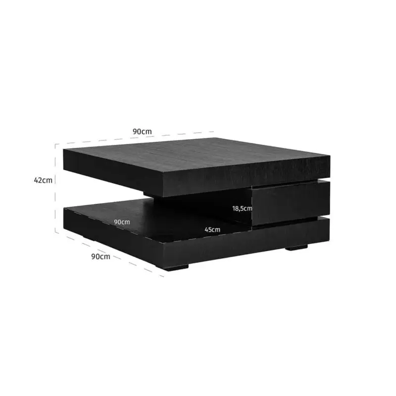 - Salontafel Oakura blok C (Black)