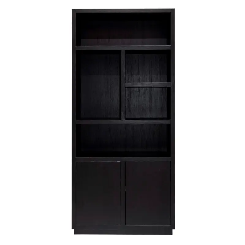 - Boekenkast Oakura 2-deuren (Black)