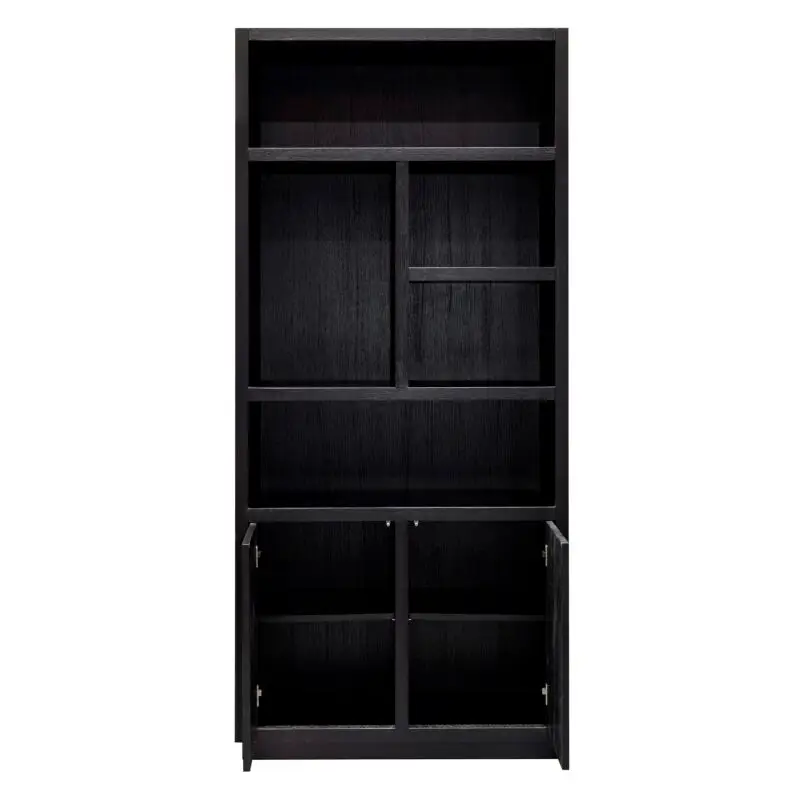 - Boekenkast Oakura 2-deuren (Black)