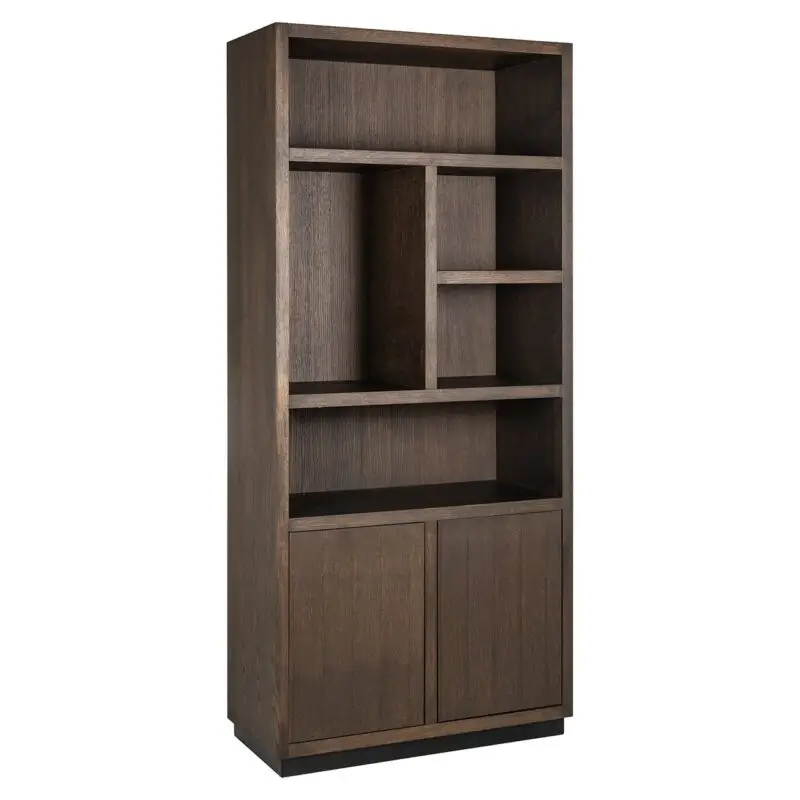 - Boekenkast Oakura 2-deuren (Brown)