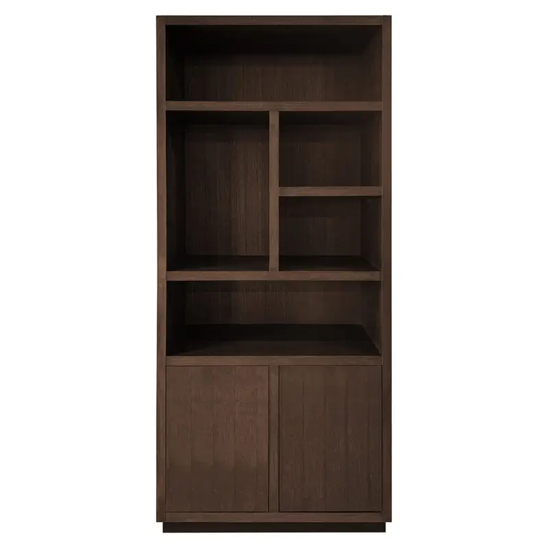 - Boekenkast Oakura 2-deuren (Brown)