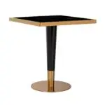 - Bistrotafel Can Roca square black 70x70 (Black/gold)