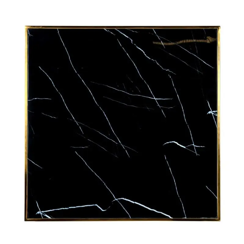 - Bistrotafel Can Roca square black 70x70 (Black/gold)