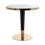- Bistrotafel Osteria 80Ø (Black/white)