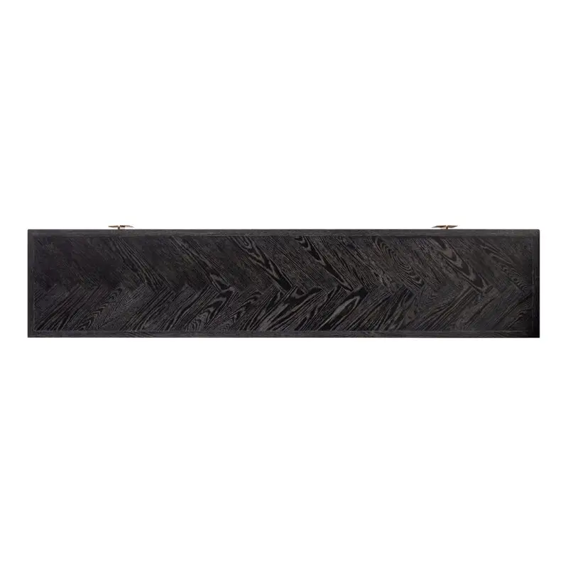 - TV-dressoir Blackbone brass 4-deuren 200 (Black rustic)