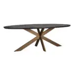 - Eettafel Blackbone brass ovaal 230 (Black rustic)