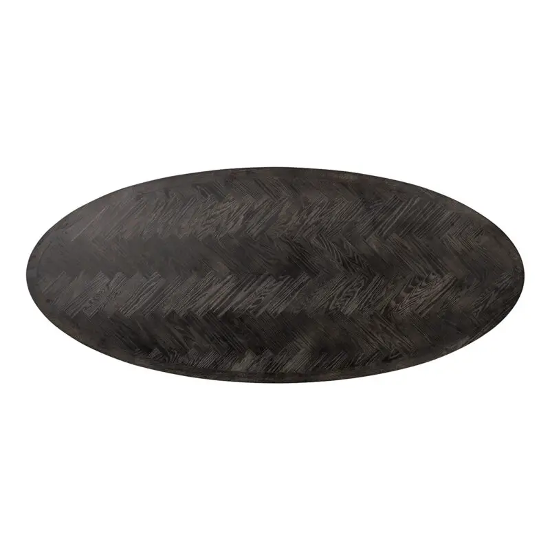 - Eettafel Blackbone brass ovaal 230 (Black rustic)