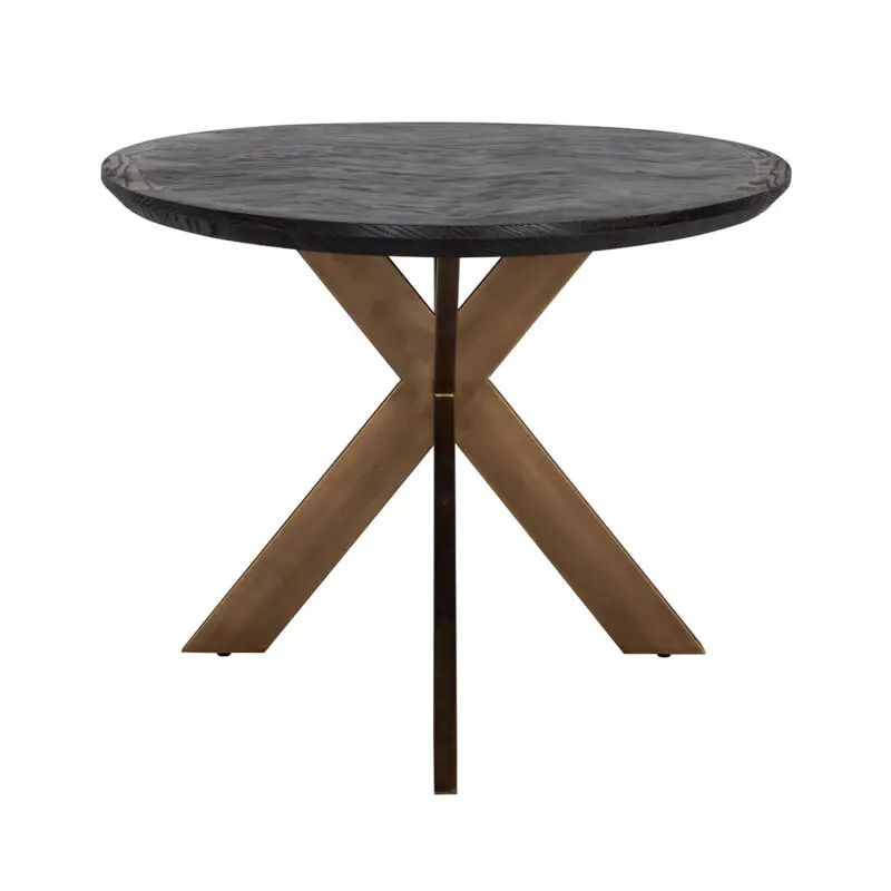 - Eettafel Blackbone brass ovaal 230 (Black rustic)