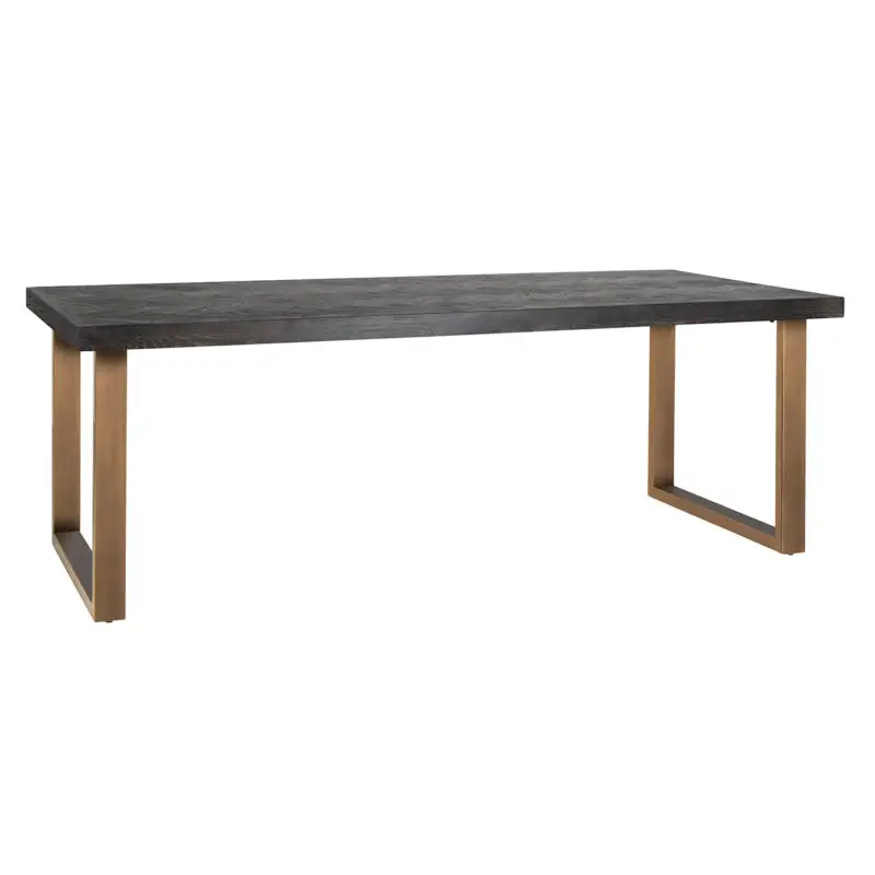 - Eettafel Blackbone brass 220 (Black rustic)