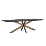 - Eettafel Blackbone brass 260 (Black rustic)