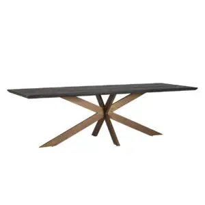 - Eettafel Blackbone brass 260 (Black rustic)