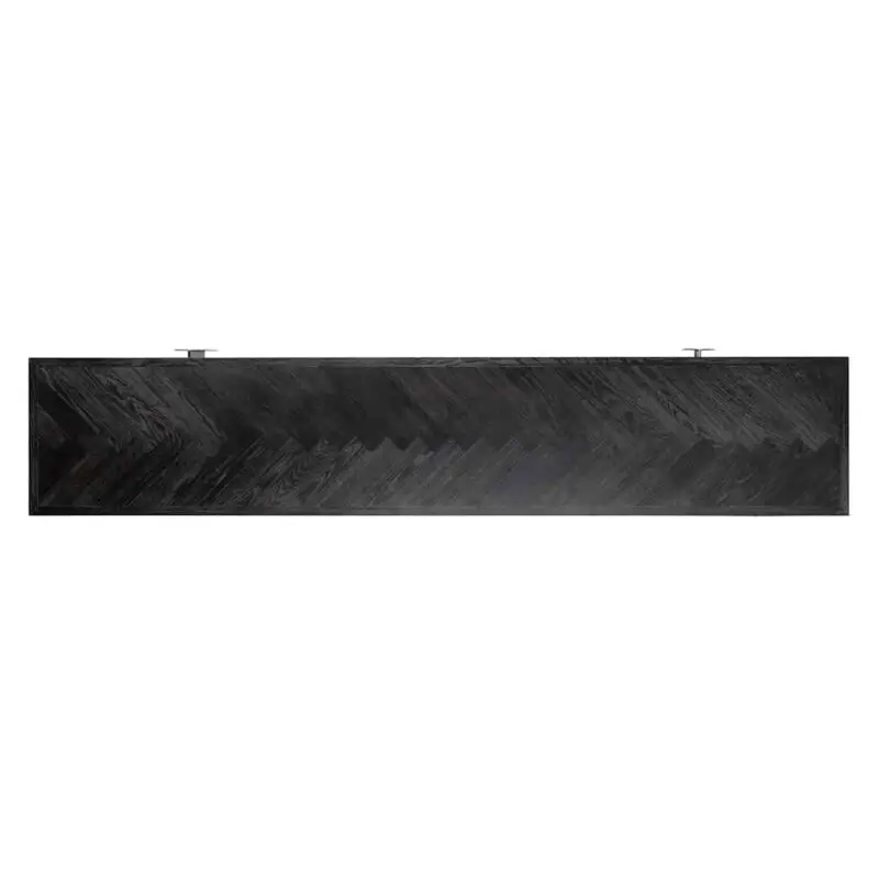 - TV-dressoir Blackbone silver 4-deuren 220 (Black rustic)