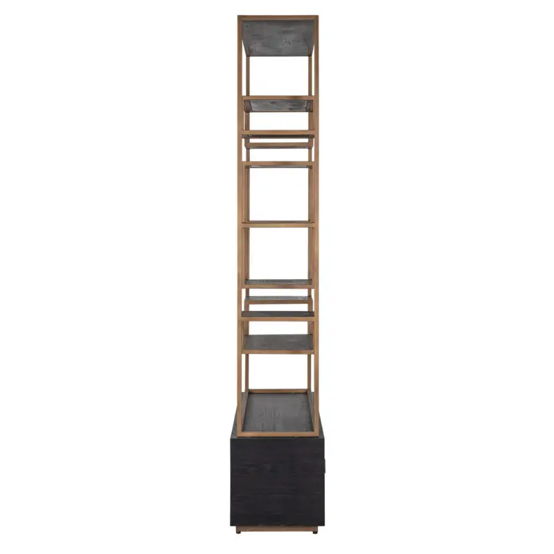 - Wandkast Hunter 2-laden (Black rustic)