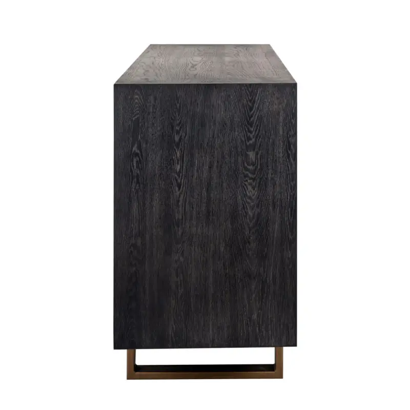 - Dressoir Hunter 4-deuren (Black rustic)