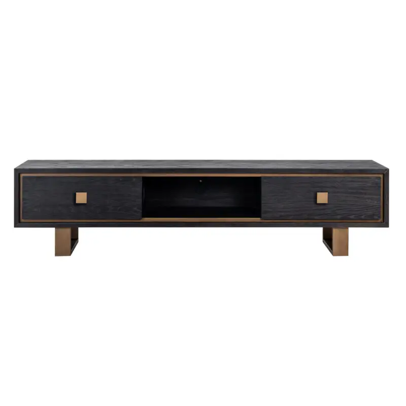 - TV-dressoir Hunter 2-laden (Black rustic)