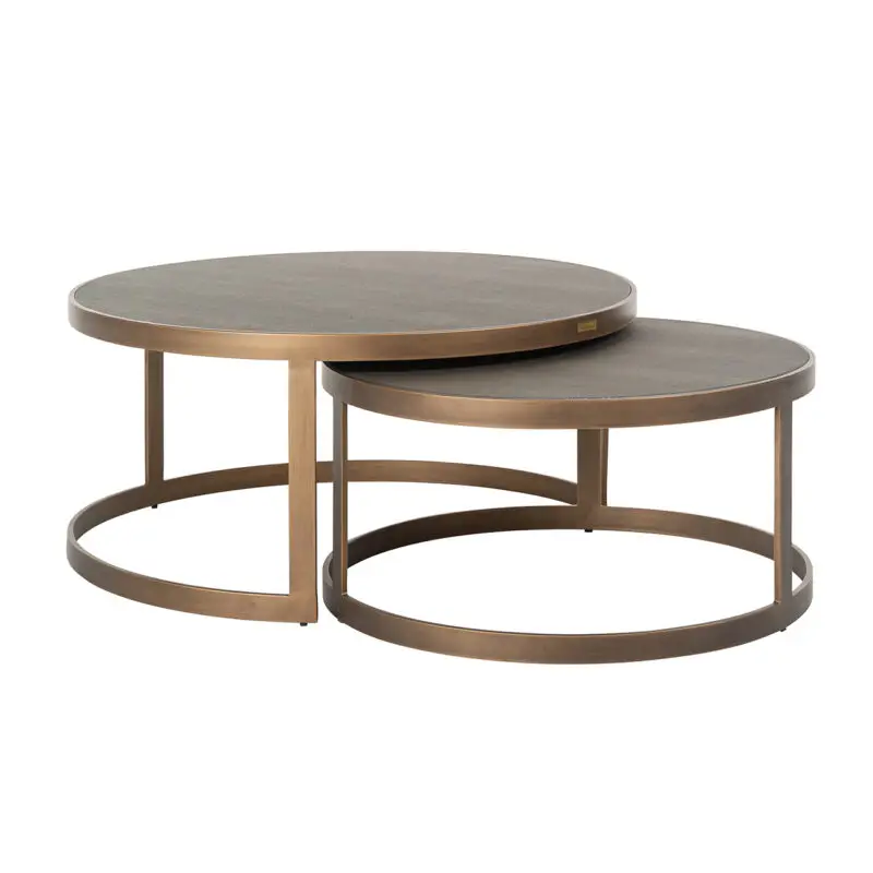 - Salontafel Bloomville set van 2 (Gold)