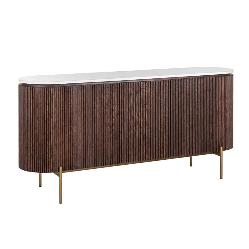 - Dressoir Barkley 3-deuren  (Brushed Gold)