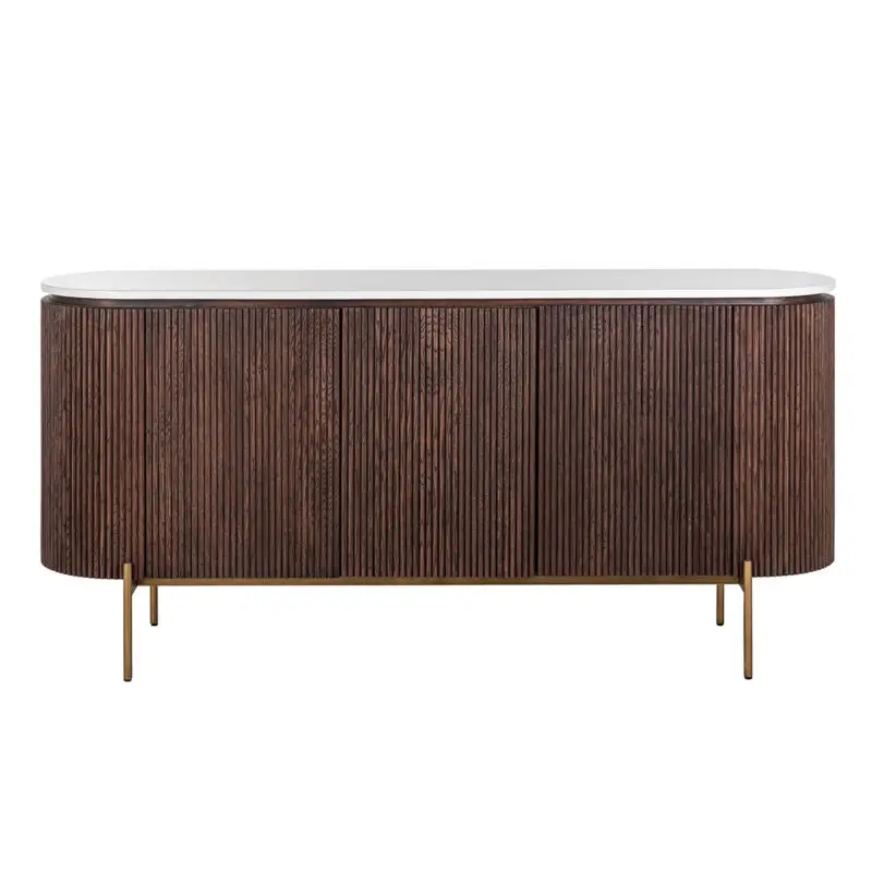 - Dressoir Barkley 3-deuren  (Brushed Gold)
