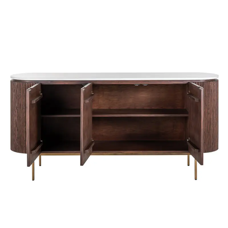 - Dressoir Barkley 3-deuren  (Brushed Gold)