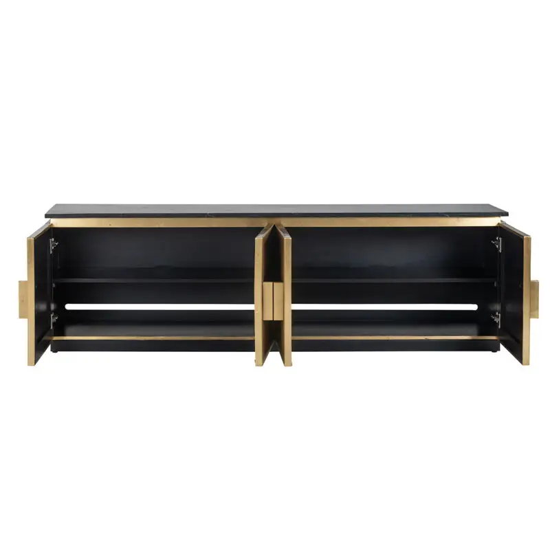 - TV-dressoir Ironville 4-deuren (Gold)