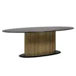 - Eettafel Ironville ovaal 235 (Black/gold)