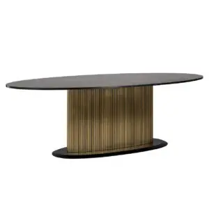 - Eettafel Ironville ovaal 235 (Black/gold)
