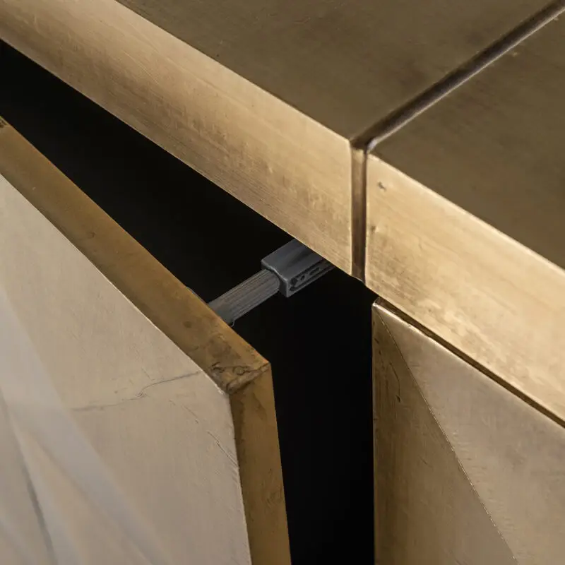 - Dressoir Collada 3-deuren (Brushed Gold)