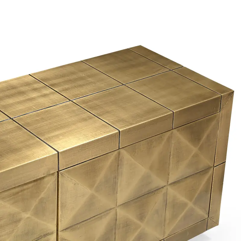 - TV-dressoir Collada 4-doors (Brushed Gold)