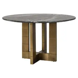 - Eettafel Collada 130Ø (Black/gold)