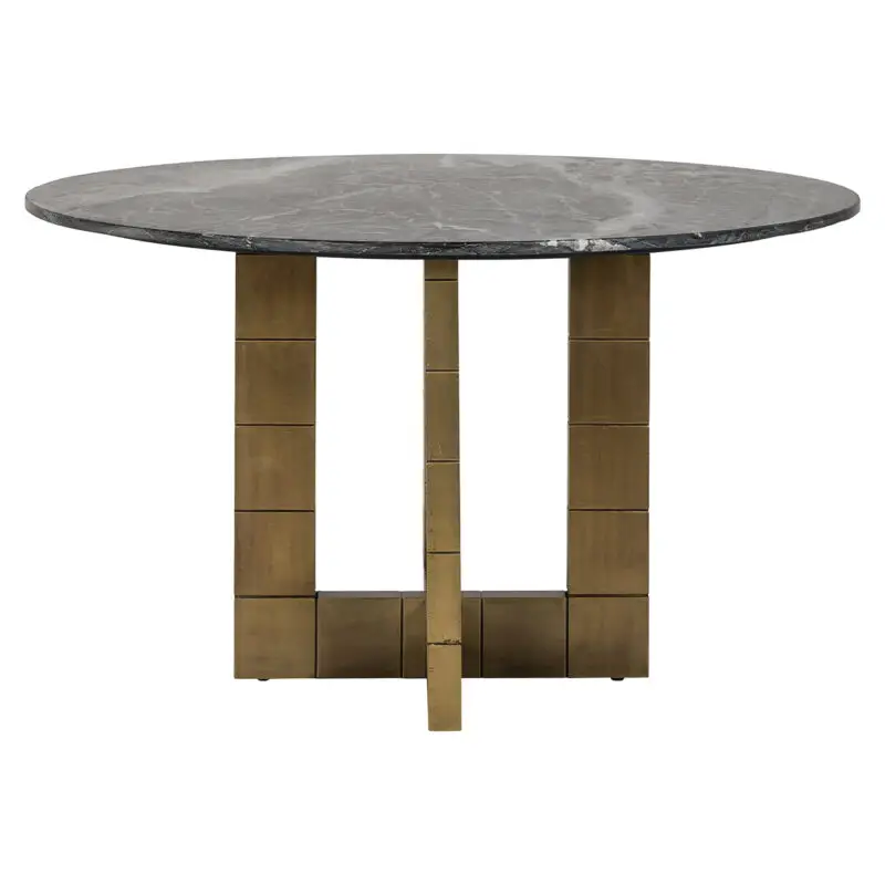 - Eettafel Collada 130Ø (Black/gold)