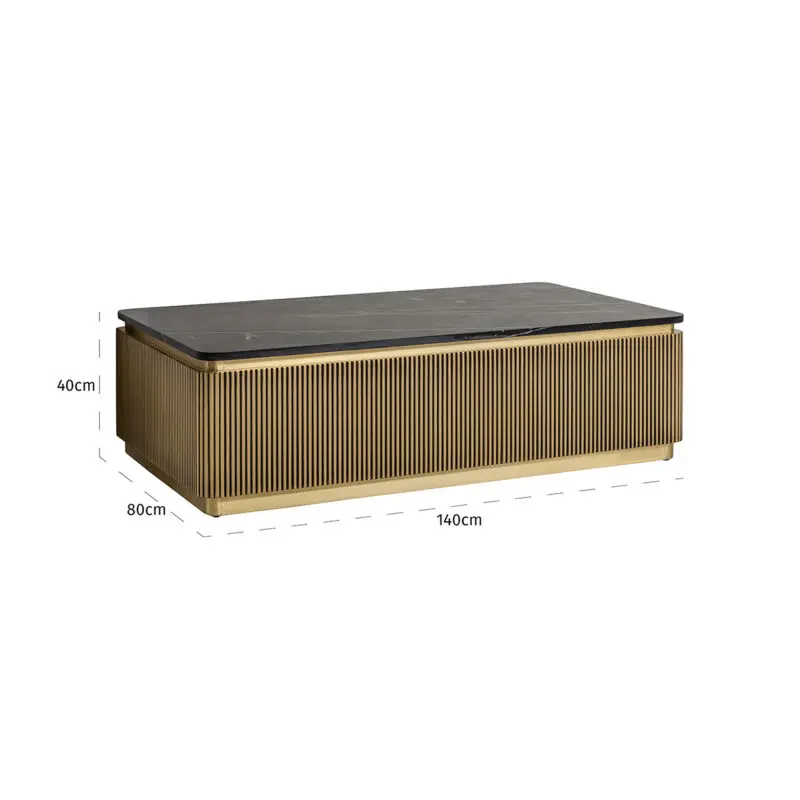 - Salontafel Ironville (Gold)