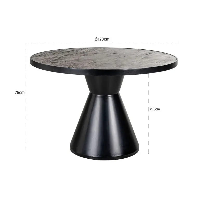 - Eettafel Russel 120Ø