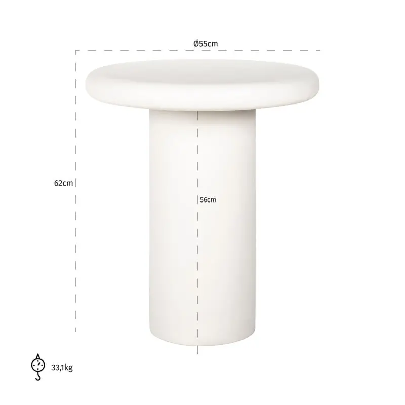 - Bijzettafel Bloomstone