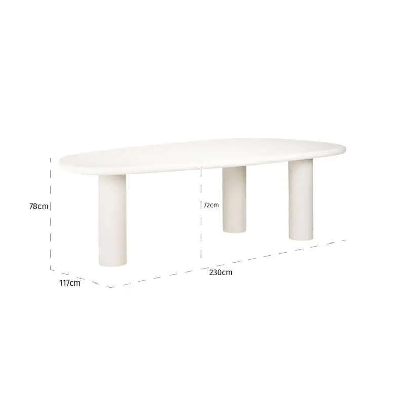 - Eettafel Bloomstone (White)