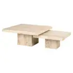 - Salontafel La Cantera vierkant set van 2 (Beige)